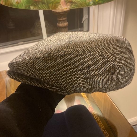 Vintage United Hatters Union Paperboy Newsboy Hat Made in USA Size M 7-7 1/8 - Picture 2 of 8